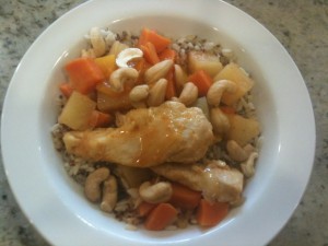 Gluten-free sweet and sour chicken