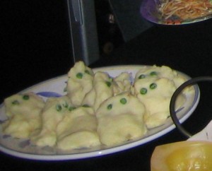 Mashed potato ghosts