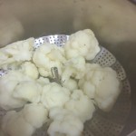 Steamed cauliflower