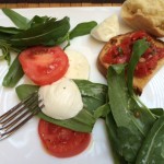 Caprese salad with gf bread